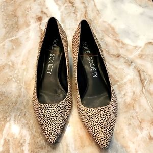 Sole Society animal print pumps Sz 11